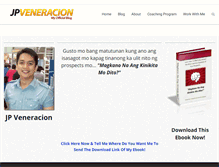 Tablet Screenshot of jpveneracion.com